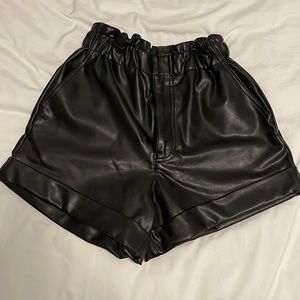 Abercrombie Leather Shorts